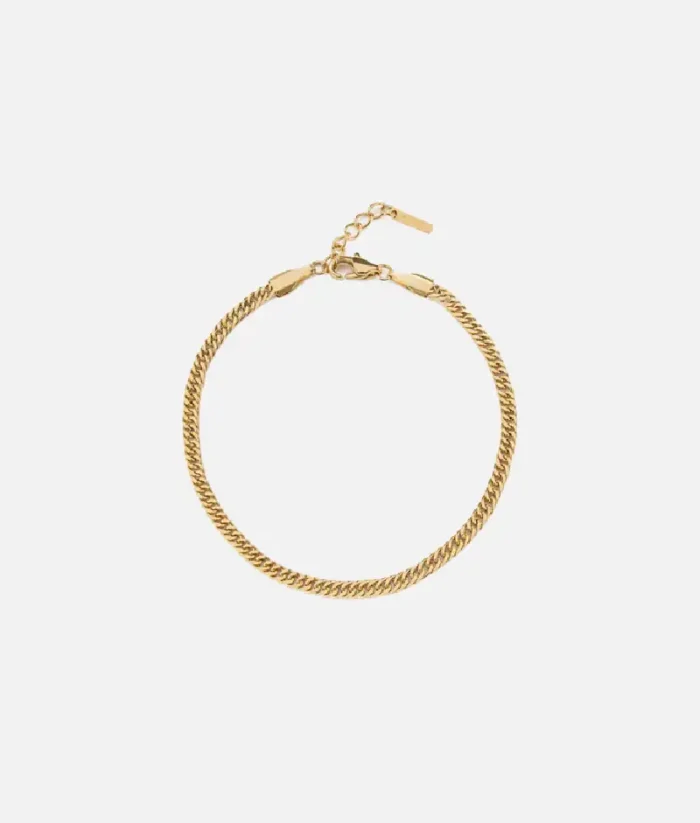 Cainte Gold Cuban Bracelet 3MM