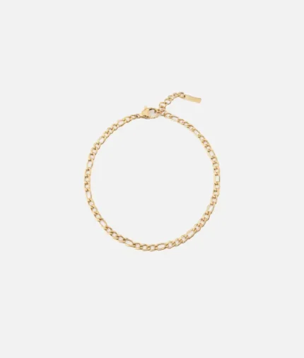 Cainte Gold Figaro Bracelet 3MM