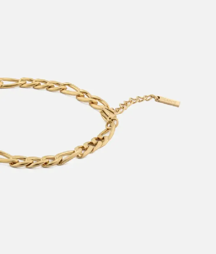 Cainte Gold Figaro Bracelet 5MM