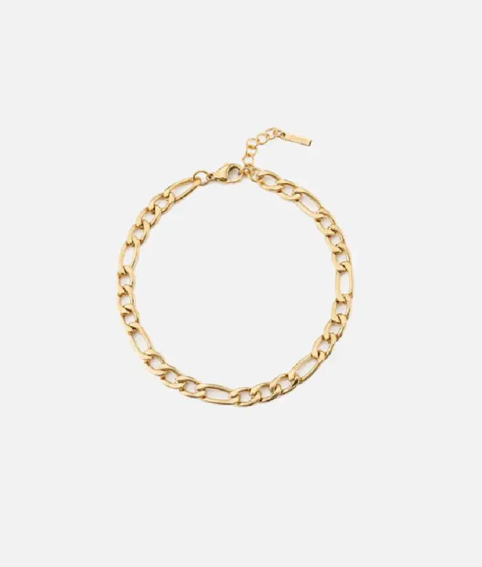 Cainte Gold Figaro Bracelet 5MM