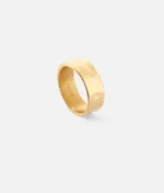 Cainte Gold Hammered Ring 8MM