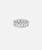 Cainte Silver Cuban Ring