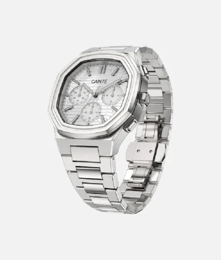 Cainte Claude Chrono Watch White