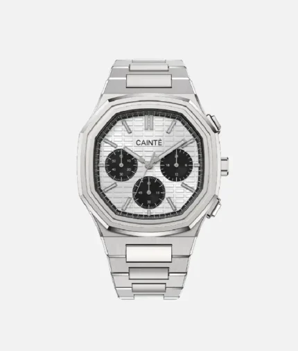 Cainte Claude Chrono Watch White/Black